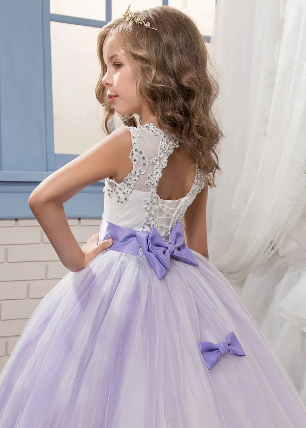 Princess Lilac Girls Pageant Dresses