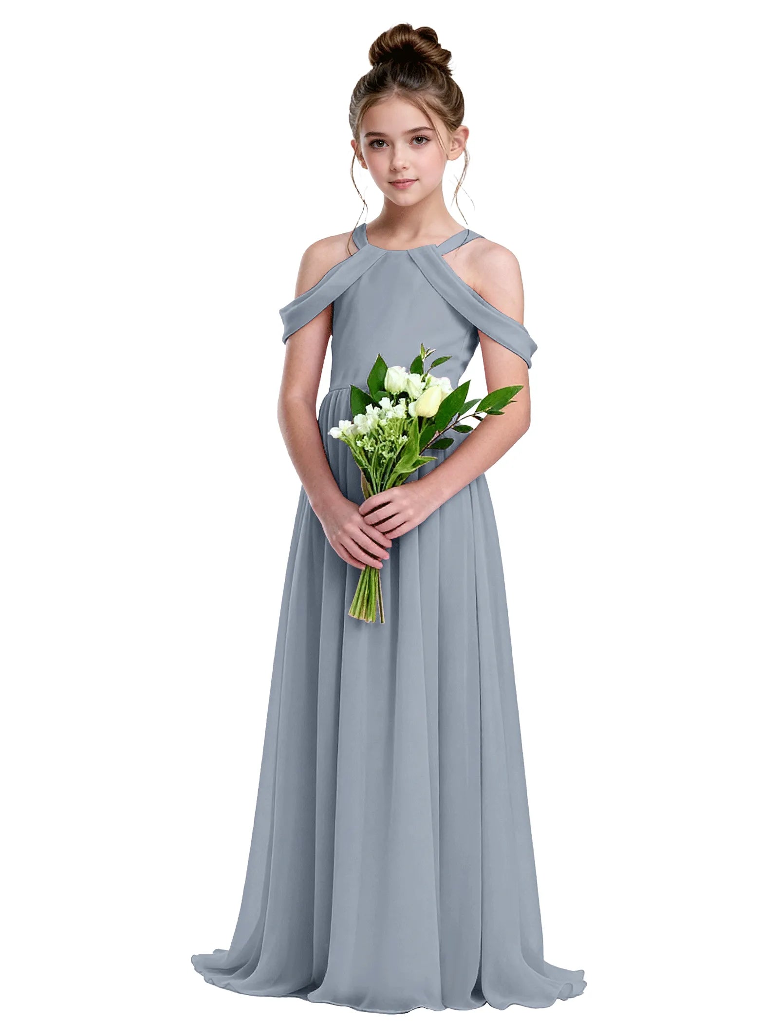 Vestido de princesa sin mangas de encaje