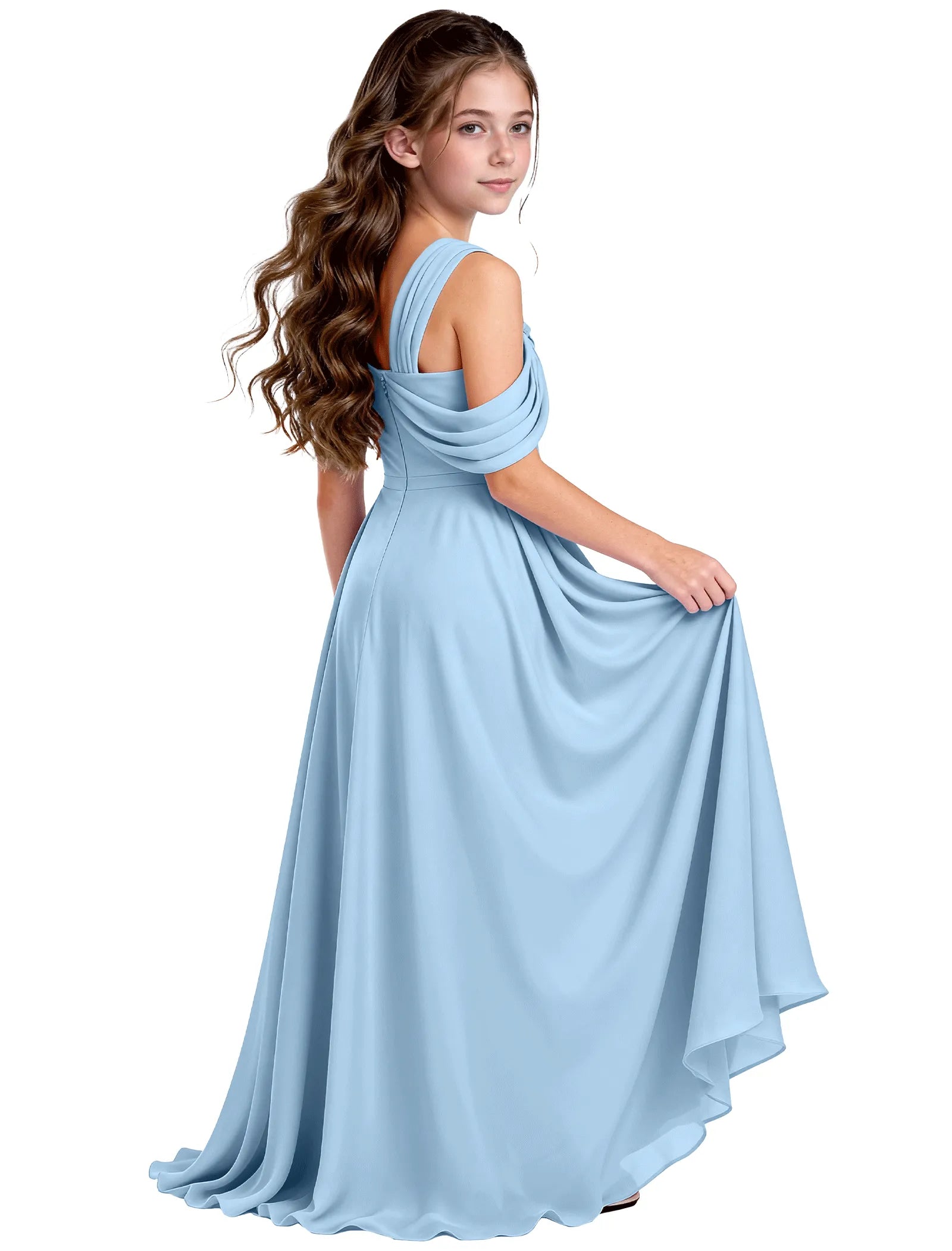 Vestido de princesa sin mangas de encaje