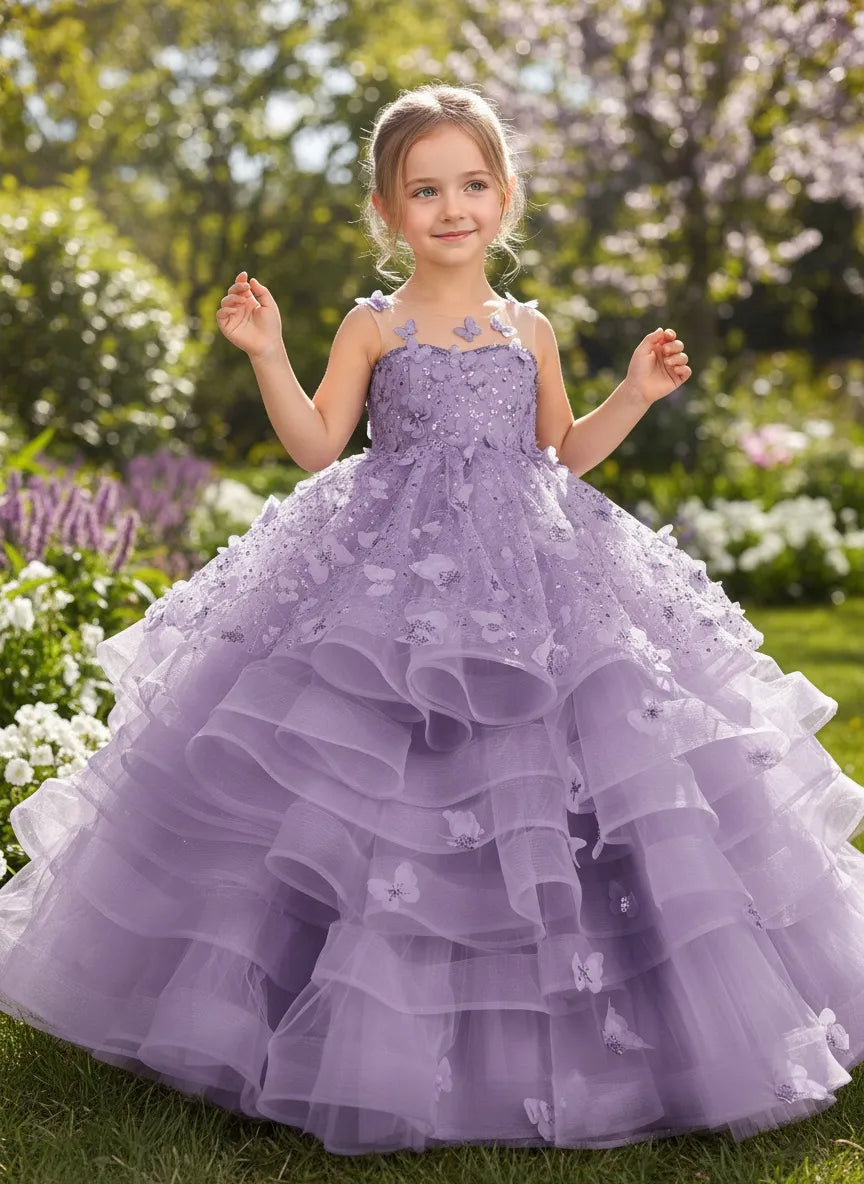 Blonde Off-the-Shoulder Prinsessedragt