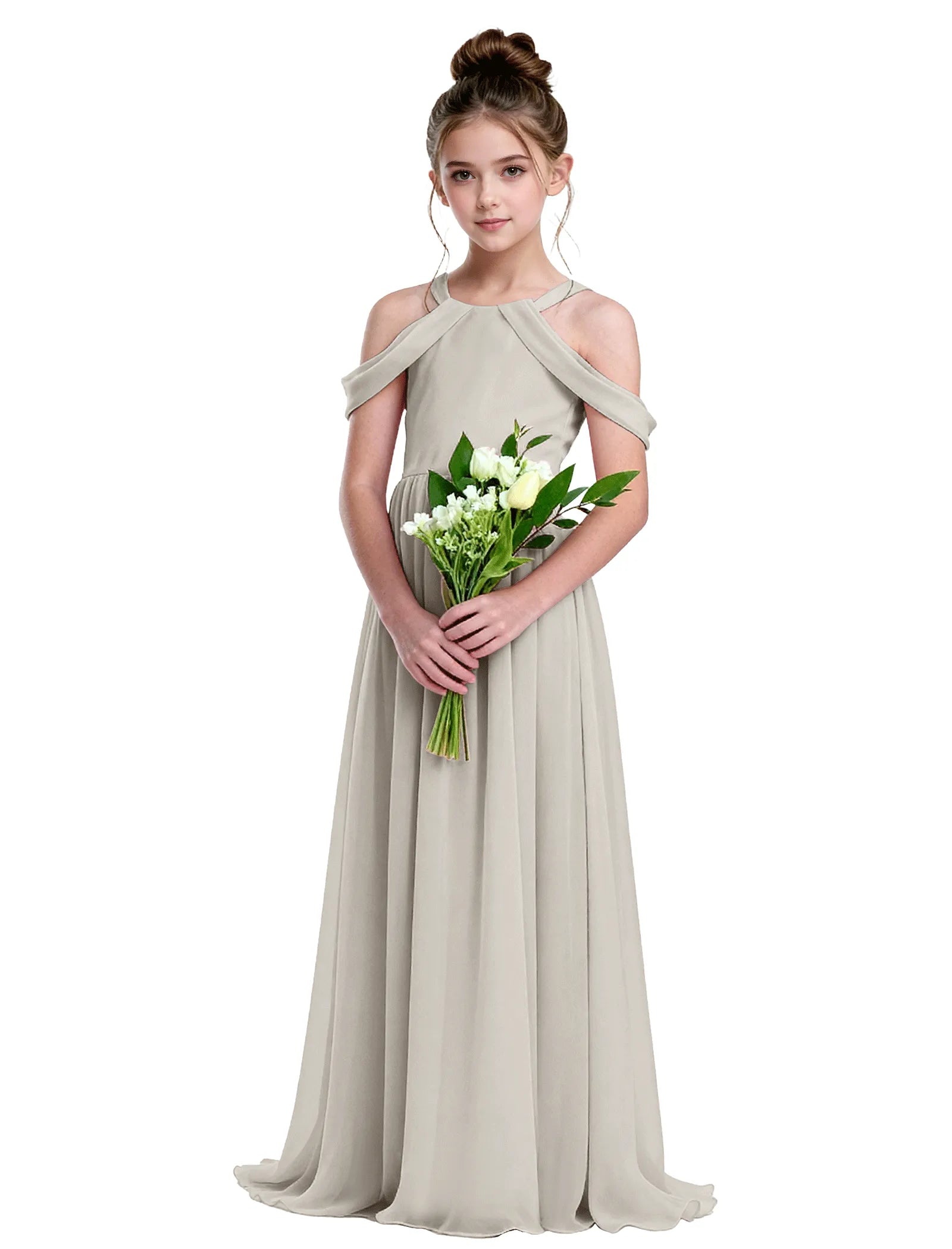 Vestido de princesa sin mangas de encaje