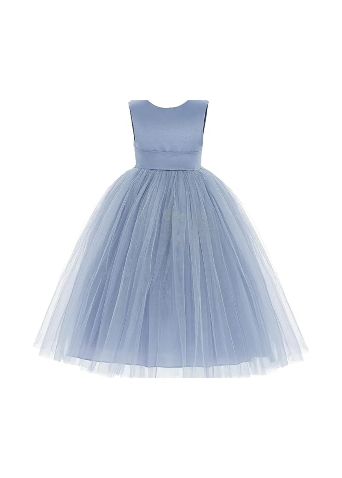 Dusty Blue Tulle Princess Dress